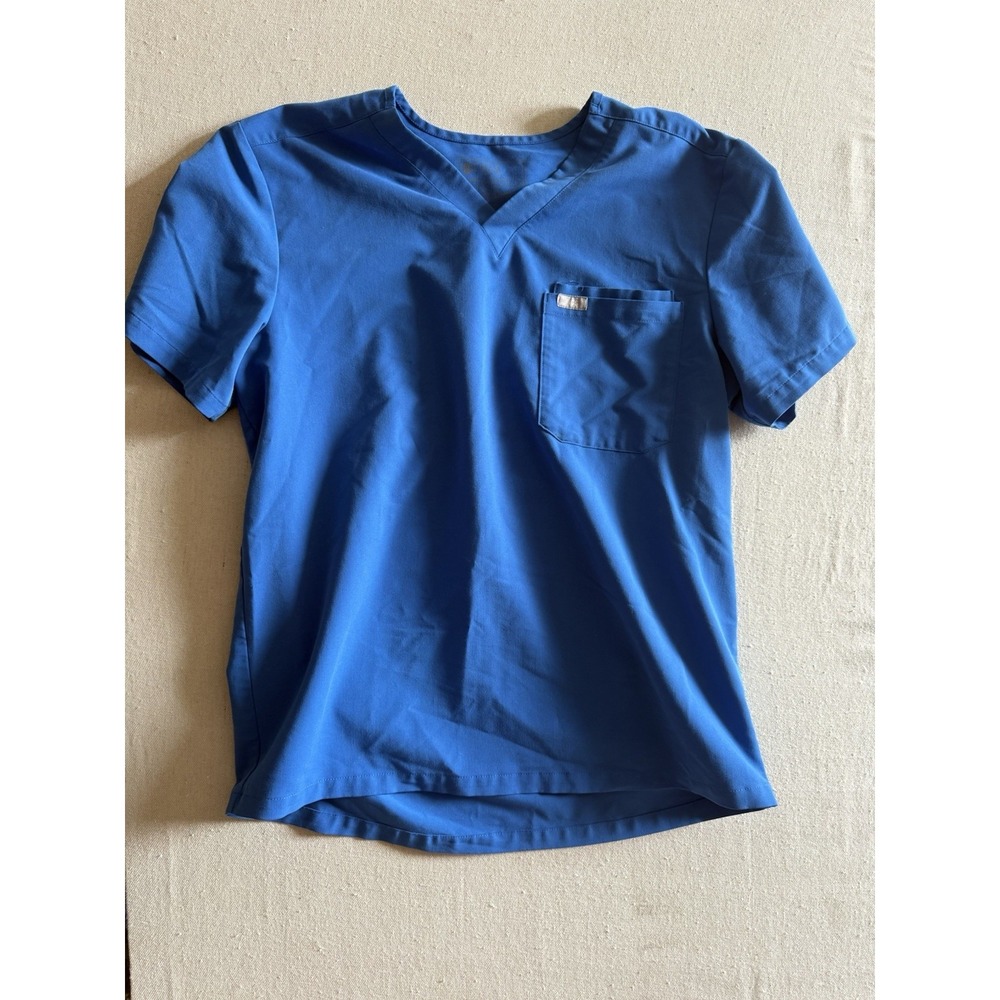 Figs Scrub Top Men's Size Large Blue